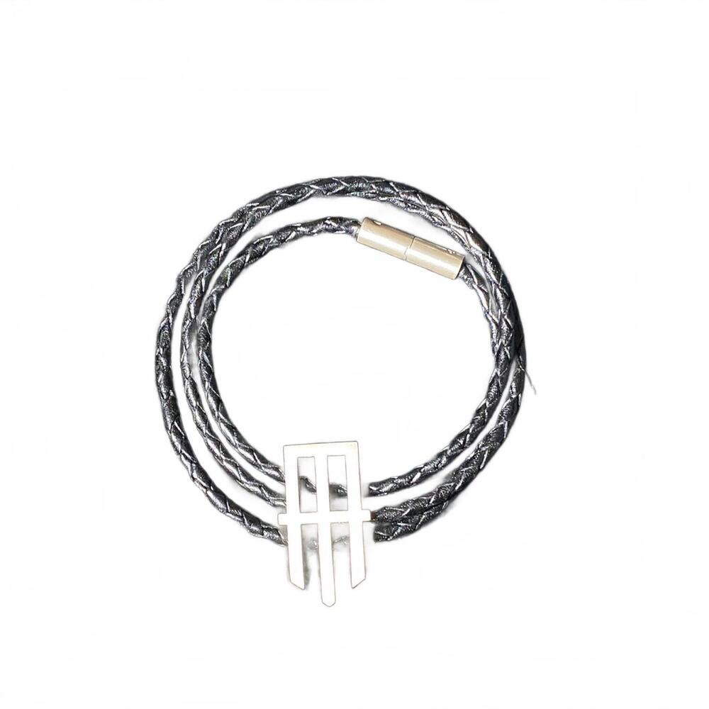 NEW MISSION ATELIER wingtip wrap cord bracelet in black